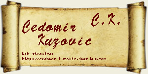 Čedomir Kuzović vizit kartica